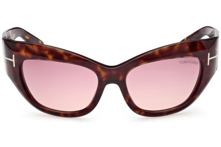 Solglasögon Tom Ford Brianna FT1065 52T Cat Eye Havana