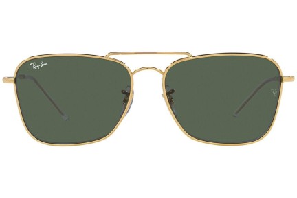 Solglasögon Ray-Ban Caravan Reverse RBR0102S 001/VR Rektangulära Guld