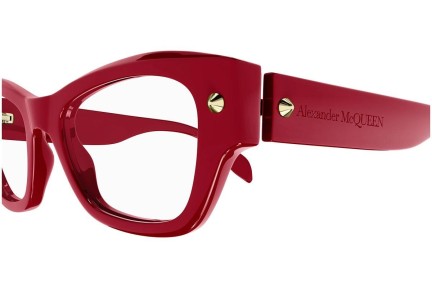 Glasögon Alexander McQueen AM0429O 004 Cat Eye Röd