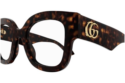 Glasögon Gucci GG1423O 002 Fyrkantig Havana