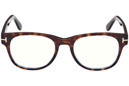 Glasögon Tom Ford FT5898-B 052 Fyrkantig Havana