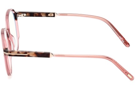 Glasögon Tom Ford FT5910-B 072 Runda Rosa