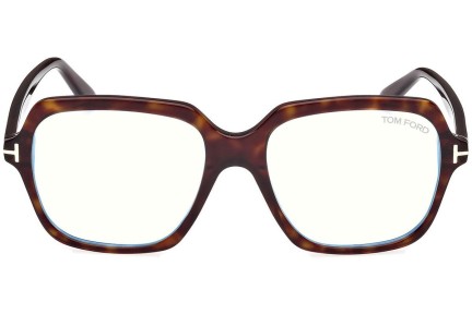 Glasögon Tom Ford FT5908-B 052 Fyrkantig Havana