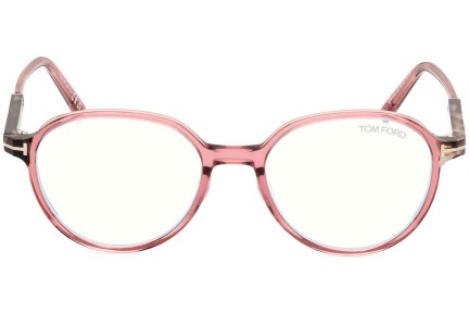 Glasögon Tom Ford FT5910-B 072 Runda Rosa