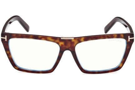 Glasögon Tom Ford FT5912-B 052 Fyrkantig Havana