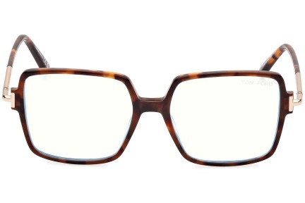 Glasögon Tom Ford FT5915-B 052 Fyrkantig Havana