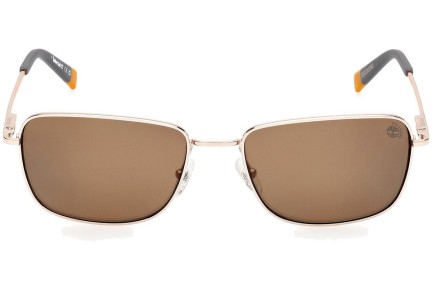 Solglasögon Timberland TB9338 32H Polarized Rektangulära Guld