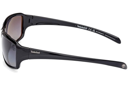 Solglasögon Timberland TB9332 01D Polarized Fyrkantig Svart