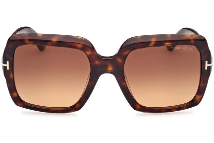 Solglasögon Tom Ford Kaya FT1082 52F Fyrkantig Havana