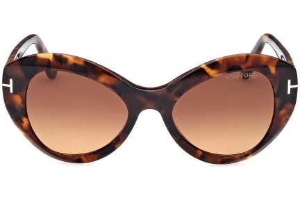 Solglasögon Tom Ford Guinevere FT1084 52F Cat Eye Havana