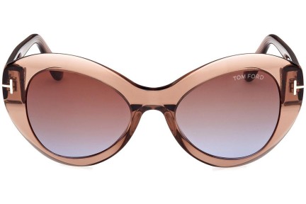 Solglasögon Tom Ford Guinevere FT1084 48F Cat Eye Brun