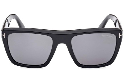 Solglasögon Tom Ford Alberto FT1077-N 01D Polarized Fyrkantig Svart