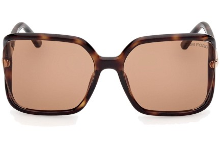 Solglasögon Tom Ford Solange-02 FT1089 52E Fyrkantig Havana