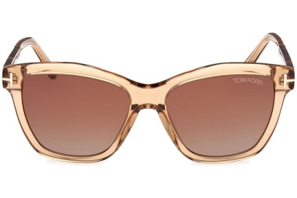 Solglasögon Tom Ford Lucia FT1087 45F Fyrkantig Brun