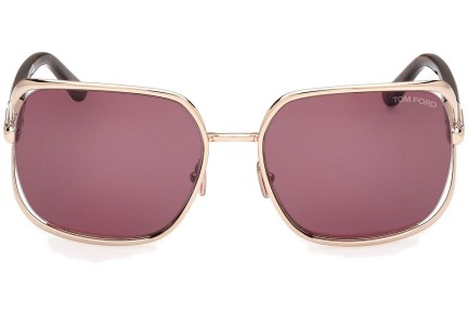 Solglasögon Tom Ford Goldie FT1092 28U Fyrkantig Guld