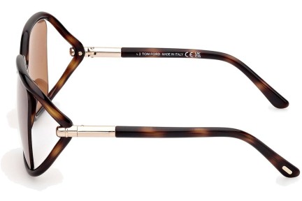 Solglasögon Tom Ford Solange-02 FT1089 52E Fyrkantig Havana