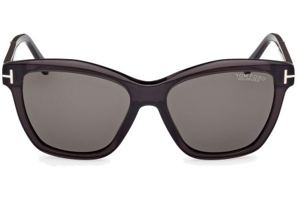 Solglasögon Tom Ford Lucia FT1087 05D Polarized Fyrkantig Svart