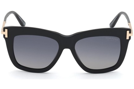 Solglasögon Tom Ford FT0822 01D Polarized Fyrkantig Svart