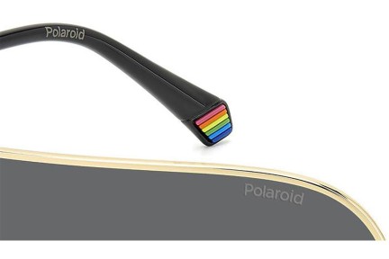 Solglasögon Polaroid PLD6222/S J5G/M9 Polarized Enkel Lins | Shield Guld