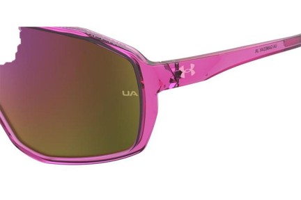 Solglasögon Under Armour UAGAMEDAYJR 3DV/34 Enkel Lins | Shield Rosa