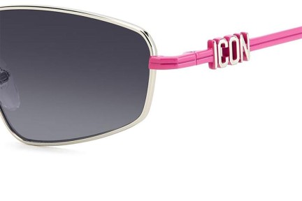 Solglasögon Dsquared2 ICON0015/S 3YZ/9O Rektangulära Silver