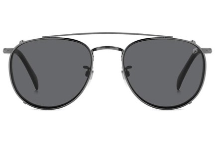 Glasögon David Beckham DB1144/CS KJ1/M9 Polarized Runda Grå