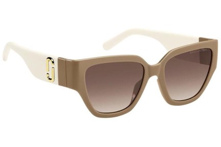 Solglasögon Marc Jacobs MARC724/S 10A/HA Rektangulära Beige