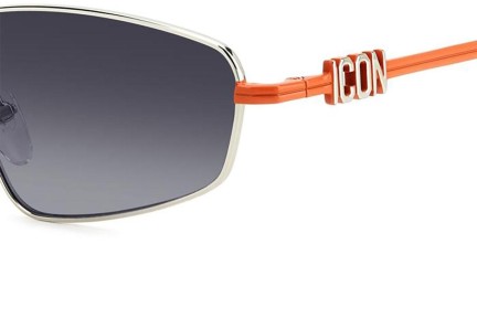 Solglasögon Dsquared2 ICON0015/S G2I/9O Rektangulära Silver