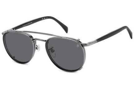 Glasögon David Beckham DB1144/CS KJ1/M9 Polarized Runda Grå