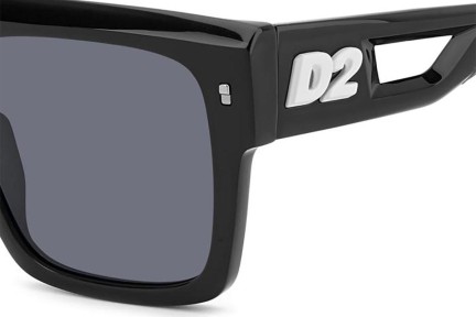 Solglasögon Dsquared2 D20127/S 80S/IR Flat Top Svart