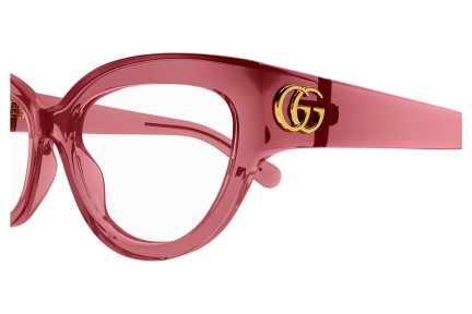 Glasögon Gucci GG1598O 003 Cat Eye Röd