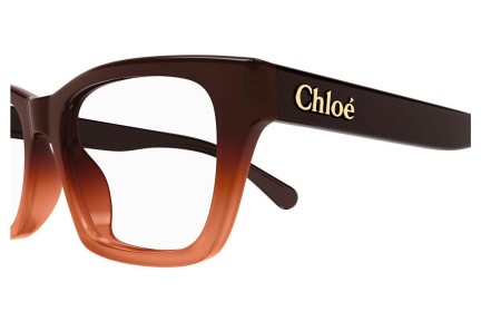 Glasögon Chloe CH0242O 008 Rektangulära Brun