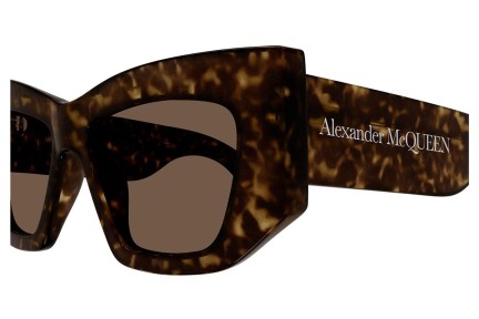 Solglasögon Alexander McQueen AM0448S 002 Cat Eye Havana