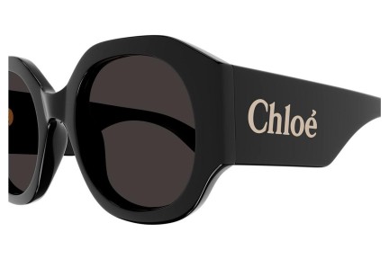 Solglasögon Chloe CH0234S 001 Runda Svart