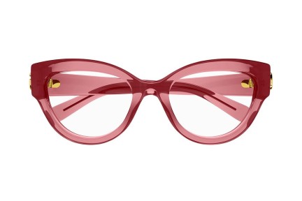 Glasögon Gucci GG1598O 003 Cat Eye Röd