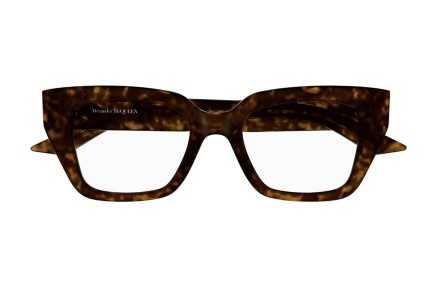 Glasögon Alexander McQueen AM0453O 002 Cat Eye Havana