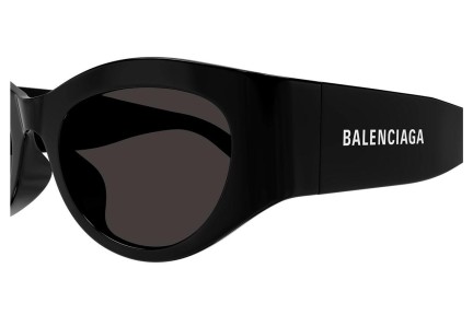 Solglasögon Balenciaga BB0330SK 001 Runda Svart