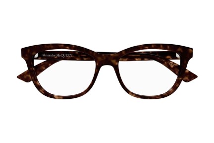 Glasögon Alexander McQueen AM0461O 002 Cat Eye Havana