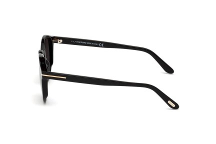 Solglasögon Tom Ford Ian FT0591 01A Runda Svart