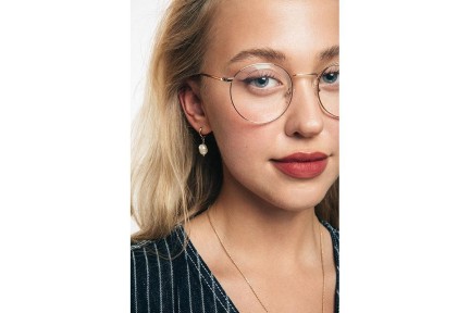 Glasögon OiO by eyerim Luna Light Gold Polarized Oval Guld