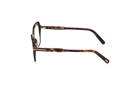 Glasögon Tom Ford FT5947-B 052 Fyrkantig Havana