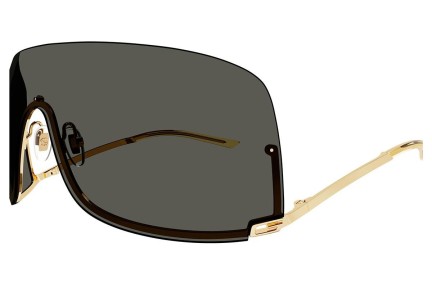 Solglasögon Gucci GG1560S 001 Enkel Lins | Shield Guld