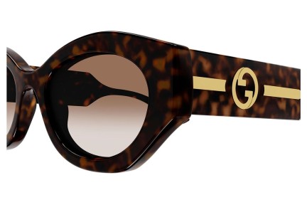 Solglasögon Gucci GG1553S 002 Oval Havana