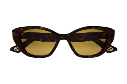 Solglasögon Gucci GG1638S 002 Cat Eye Havana