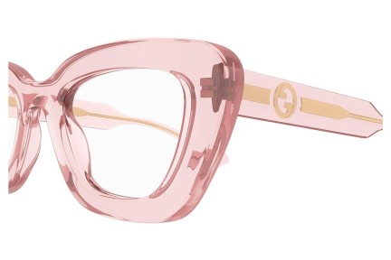 Glasögon Gucci GG1555O 003 Cat Eye Rosa