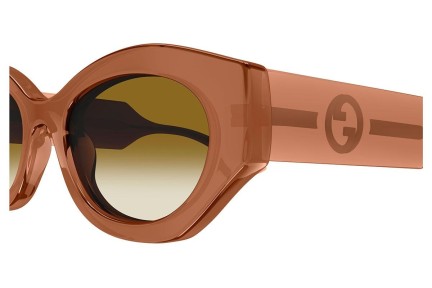 Solglasögon Gucci GG1553S 004 Oval Brun