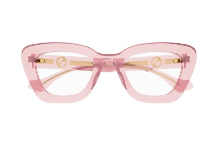 Glasögon Gucci GG1555O 003 Cat Eye Rosa