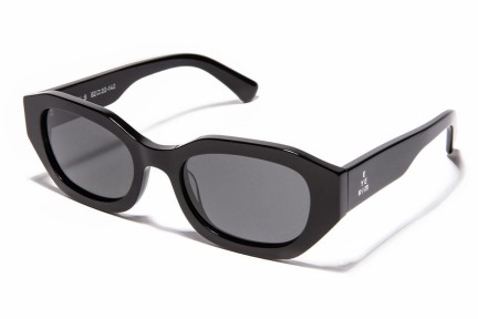 Solglasögon Kohe by eyerim Kris Black Polarized Oval Svart