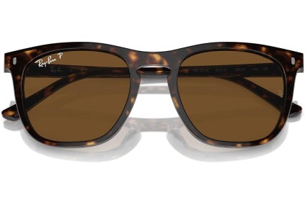 Solglasögon Ray-Ban RB2210 902/57 Polarized Fyrkantig Havana