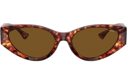 Solglasögon Versace VE4454 543783 Polarized Cat Eye Havana